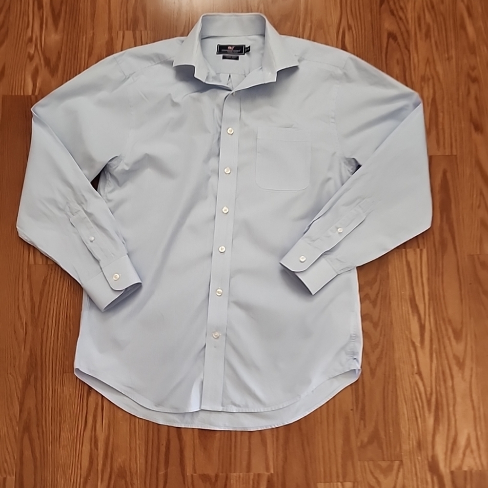 Vineyard vines long sleeve cooper shirt 100% cotton size med‎